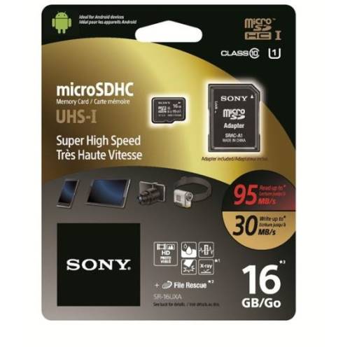 Sony card de memorie sony sr16uxa 16 gb class 10 uhs-i microsd