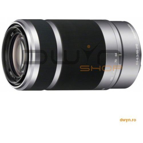 Sony obiectiv sony 55-210 mm f4,5-6,3 e oss pentru nex, compact cu zoom 3,8x ºi stabilizare opticã steady