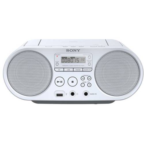 Sony radio-cd portabil sony zs-ps50 cd boombox, alb