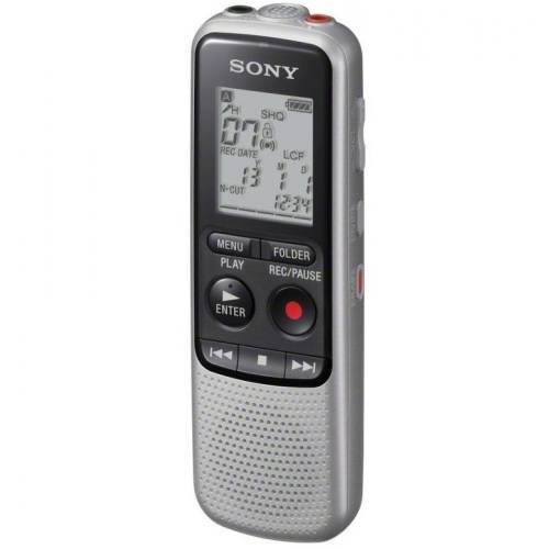 Sony reportofon sony icd-bx140, 4gb, functie mp3, negru/argintiu