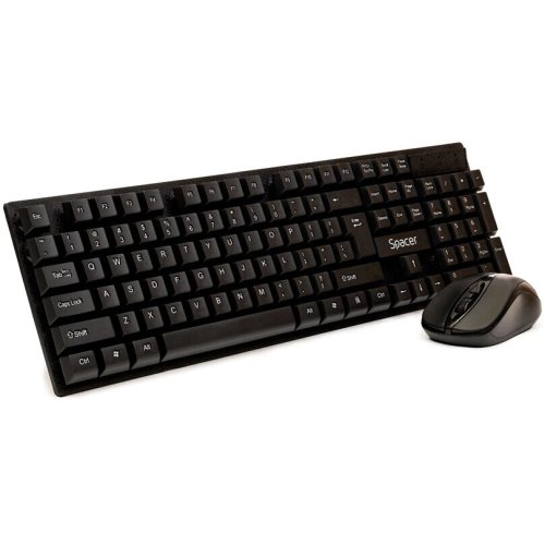 Spacer kit wireless tastatura si mouse spacer spds-1100, negru