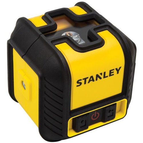 Stanley laser Stanley laser stanley stht77498-1, nivela laser cubix cu linie in cruce, lumina rosie (630 nm), prindere trepied 1/4, 2x1.5v aa, ± 0.6mm/m, raza actiune 12m