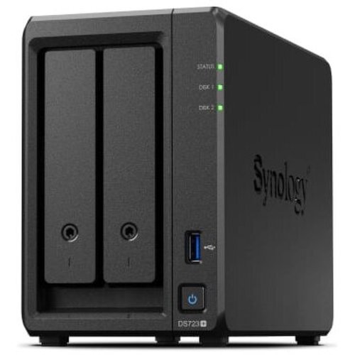 Synology diskstation stocare synology ds723+, amd r1600, 2gb ram, 2 x nvme, 2 x sata, 1 x esata, 1 x usb3.2, 2 x rj-45 gigabit