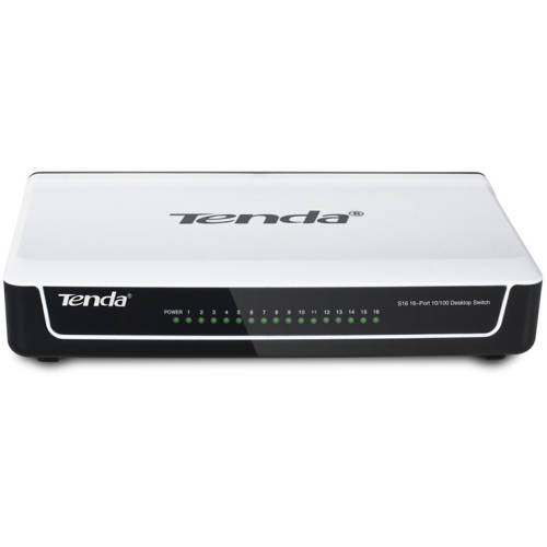 Tenda switch 16 port-uri 10/100 mbps desktop