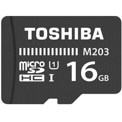 Toshiba card de memorie 16gb toshiba microsd m203 uhs i u1 with adapter r100/w10 mb/s thn-m203k0160ea