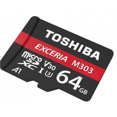 Toshiba 64gb microsd m303 uhs i u3 with adapter thn-m303r0640e2