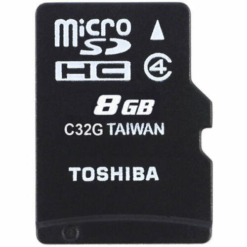 Toshiba 8gb microsd toshiba m102 class 4 with adapter thn-m102k0080m2
