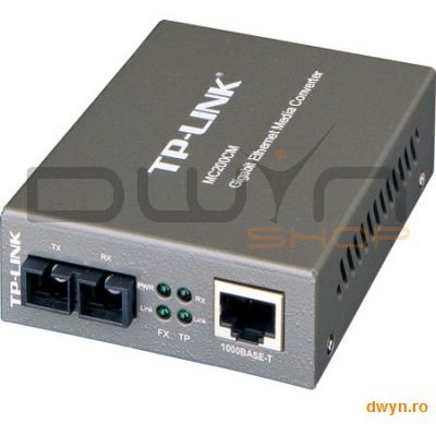 Tp-link convertor rj45 1000m la fibra sc multi-mode 1000m, full-duplex, pana la 550m, montabil in sasiu, tp-