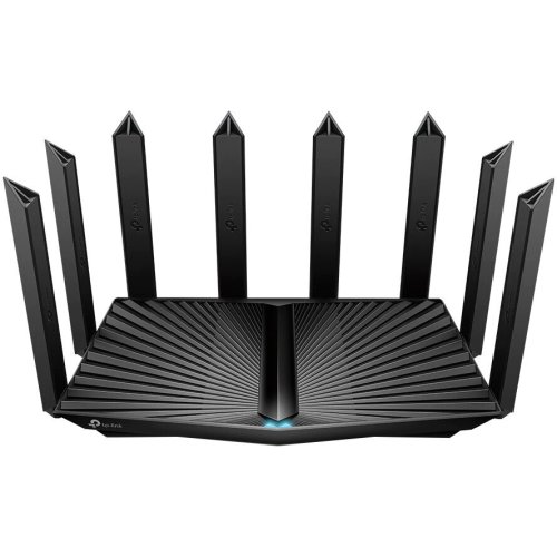 Tp-link router wireless wi-fi 6 tp-link archer ax90, gigabit, tri-band ax6600, wan 2.5 gbps, beamforming, ofdma, mu-mimo, homeshield, procesor quad-core 1,5 ghz, 8 antene wi-fi