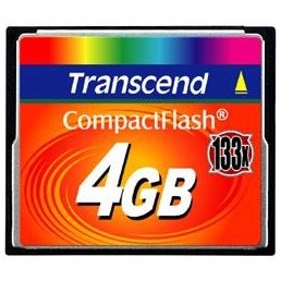 Transcend card memorie transcend compact flash 133x 4gb