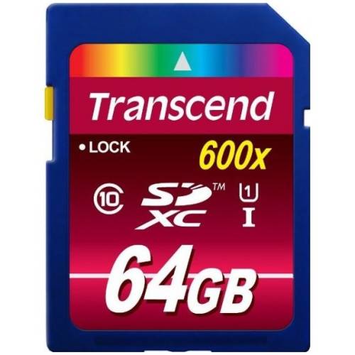 Transcend card memorie transcend sdxc 600x 64gb class10