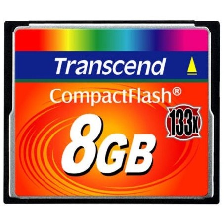 Transcend transcend - card memorie compact flash 8gb high speed 133x