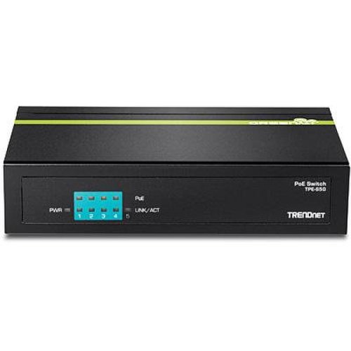 Trendnet td 5-port 10/100mbps poe switch, tpe-s50