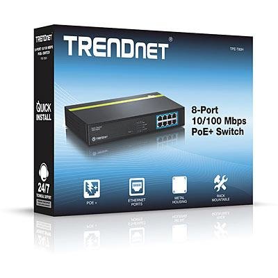 Trendnet td 8-port 10/100 mbps poe+ switch
