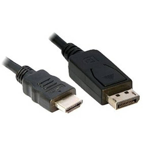 Unitek cablu video unitek displayport male - hdmi male, 1.5m, negru