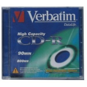 Verbatim blank cd-r verbatim datalife 800mb high capacity jc (pret la 1 buc.)