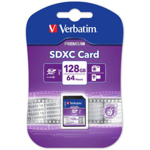 Verbatim card memorie verbatim 128gb class 10 sdxc