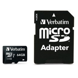 Verbatim card memorie verbatim pro 64gb class 10 ush-i microsdxc + adaptor