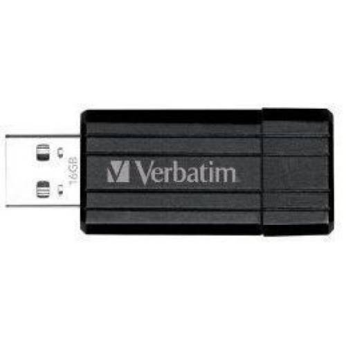Verbatim usb flash drive verbatim pinstripe 16gb black