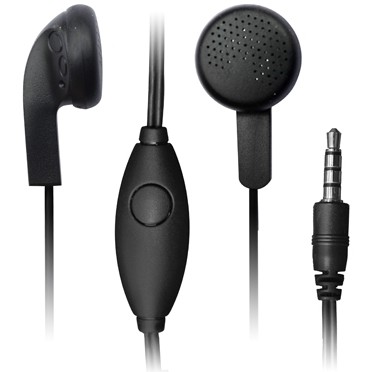Vko msonic stereo earphones with microphone / volume control mh217k negru