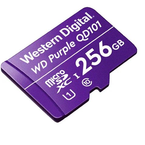Western digital card microsd 256gb seria purple ultra endurance - western digital wdd256g1p0c