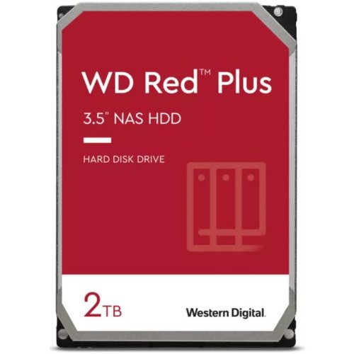 Western digital hard disk wd red plus 2tb sata-iii 5400rpm 128mb