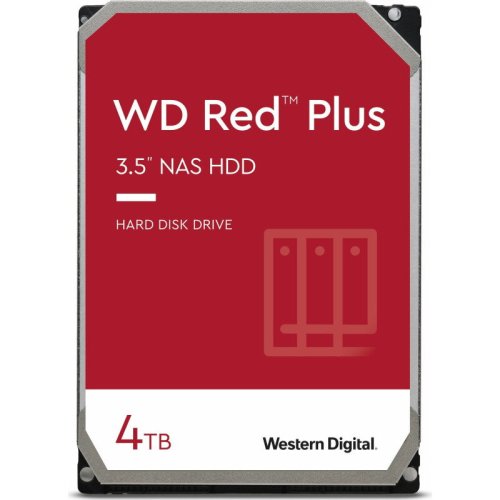 Western digital hard disk wd red plus 4tb sata-iii 5400 rpm 256mb