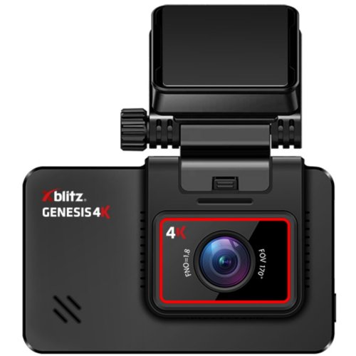 Xblitz camera auto dvr xblitz genesis 4k, prindere de parbriz, 4k ultra hd, gps, negru