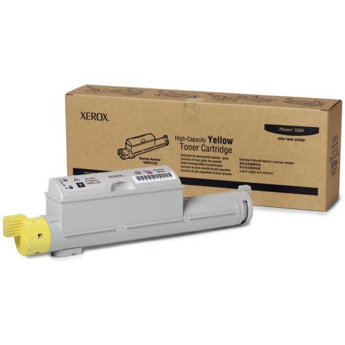 Xerox cartus toner yellow 106r01220 12k sn original xerox phaser 6360n