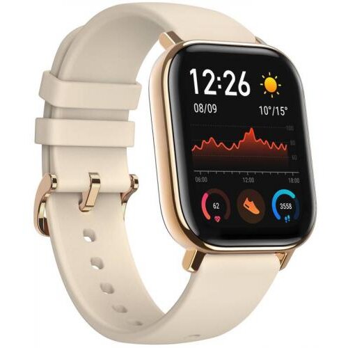 Xiaomi xiaomi smartwatch amazfit gts, 1.65 inch, curea silicon, desert gold