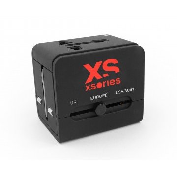 Xsories adaptor priza universal pentru calatorie xsories roamx cube, negru