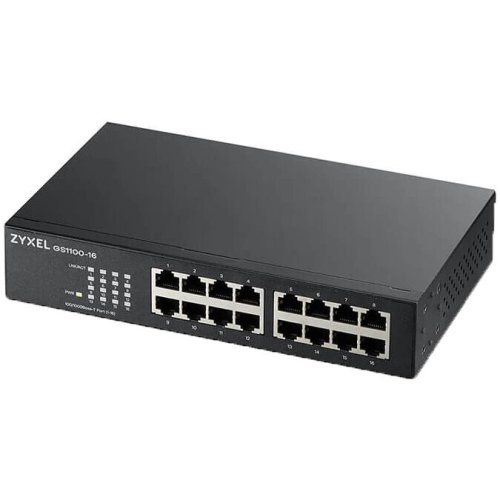 Zyxel switch zyxel gs1100-16-eu0103f, 16-port gigabit