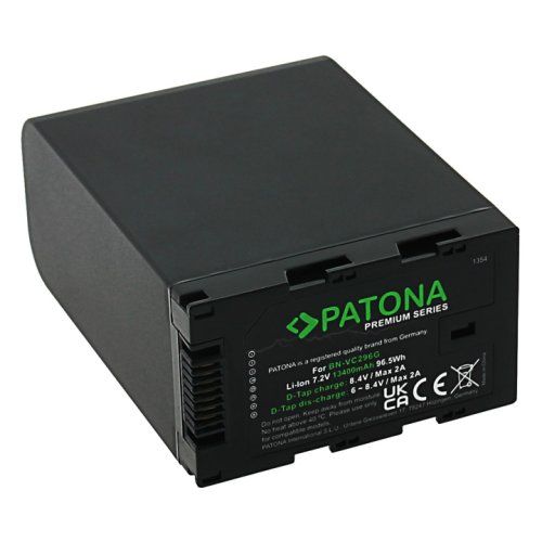 Acumulator patona premium bn-vc296g 13400mah replace jvc gy-hc500 gy-hc550 cu port d-tap-1354