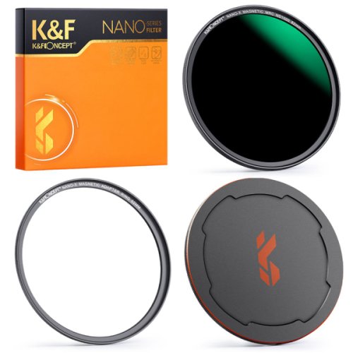 Desigilat - filtru magnetic k&f concept 52mm nano-x nd1000 series neutral density lens filter hd sku.1755