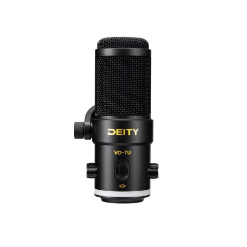 Microfon deity vo-7u supercardioid negru pentru streaming/podcast cu usb type-c