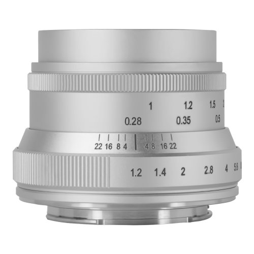 Obiectiv manual 7artisans 35mm f1.2 mk ii silver pentru sony e-mount