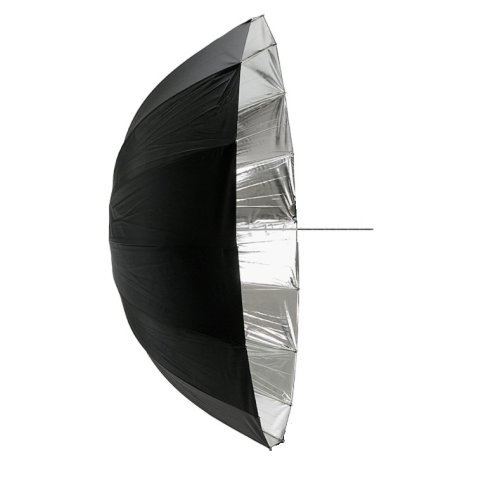 Umbrela studio parabolica deep reflexie silver - black 140cm - 16 spite