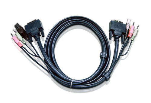 Cablu kvm aten 2l-7d02u dvi-d usb & audio