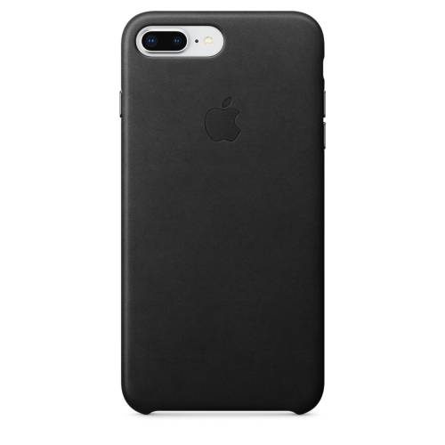 Capac protectie spate apple leather case pentru iphone 7 plus / 8 plus black
