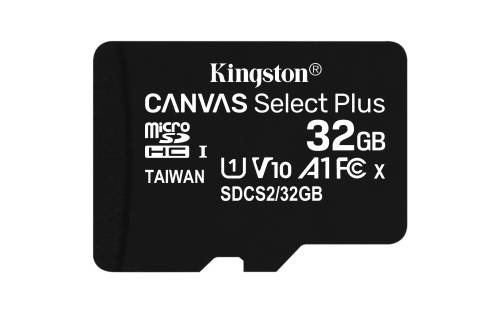Card de memorie kingston canvas select plus 32gb microsd uhs-i