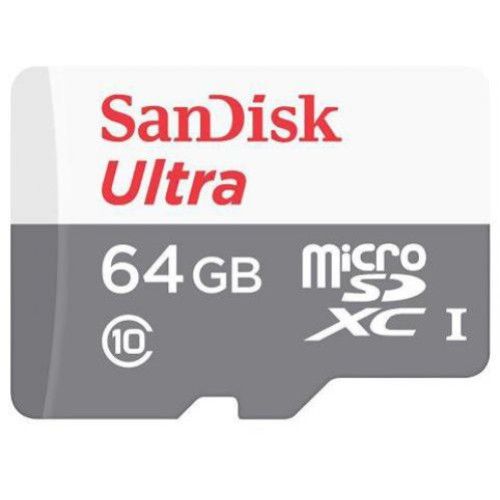 Card de memorie sandisk ultra microsdxc 64gb cl10 + adaptor sd