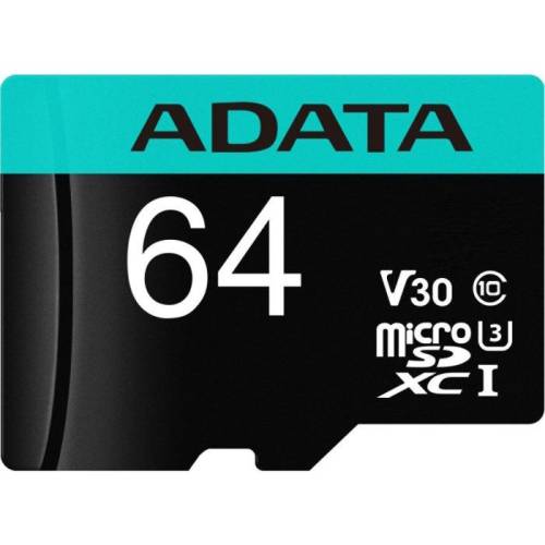 Card memorie a-data premier pro microsdxc/sdhc 64gb uhs-i u3 + adaptor