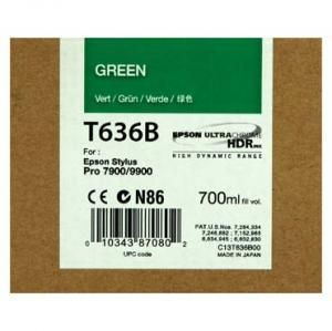 Cartus inkjet epson green t636b00 ultrachrome hdr 700 ml