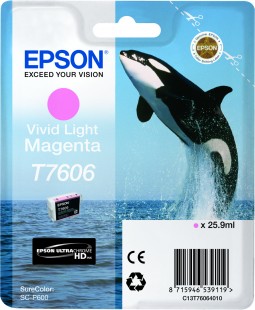 Cartus inkjet epson t7606 25.9ml vivid light magenta