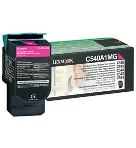 Cartus laser lexmark c540a1mg return program magenta de 1.000 pagini pentru c540 c543 c544 x543 x544