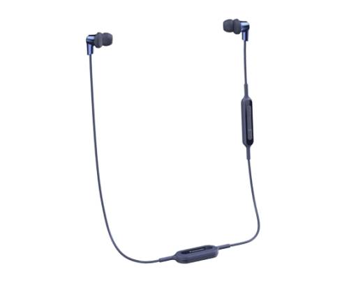Casti in-ear panasonic neck band rp-nj300be-a wireless albastru