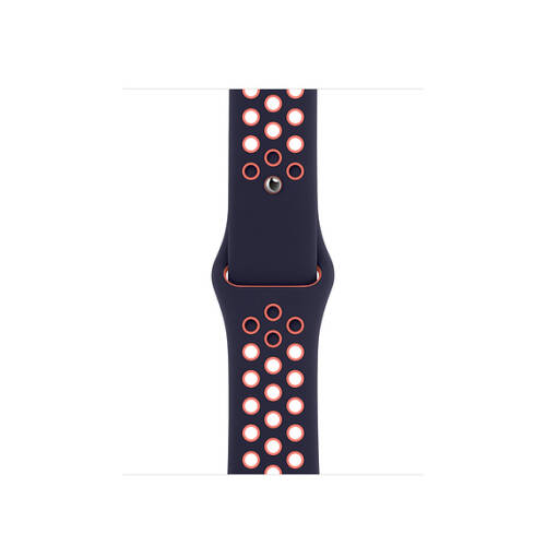 Curea smartwatch apple pentru apple watch 38/40mm blue black/bright mango nike sport band – regular