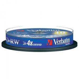 Verbatim Dvd+rw 4x 4.7gb serl matt spindle10
