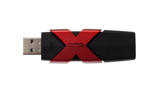 Flash drive kingston hx savage 128gb usb 3.1 black/red