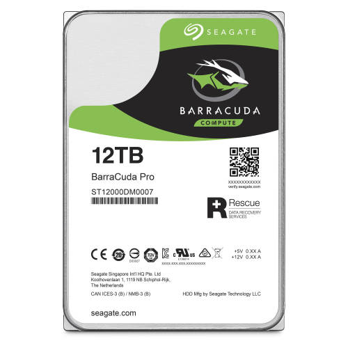 Hard disk desktop seagate barracuda pro 12tb 7200rpm sata iii 3.5 